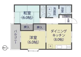 シティパレス谷塚 B【2階】の間取り