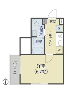 Premier SOKA【101号室】の間取り