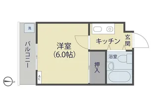 シャルマン氷川【1階】の間取り