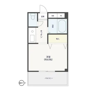 シャルマン草加駅前【2階】の間取り