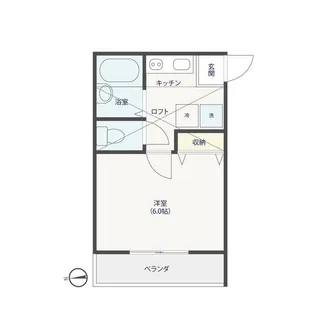 第16アベニュー【2階】の間取り