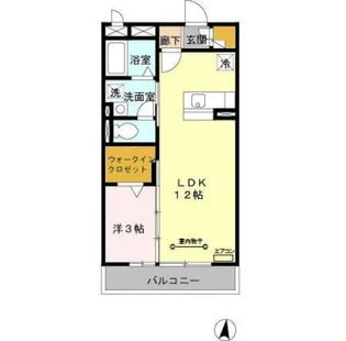 トゥールフルール【3階】の間取り