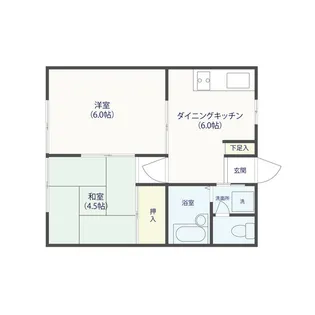 サマックスベル【1階】の間取り