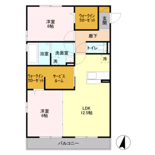 グレイスA【2階】の間取り