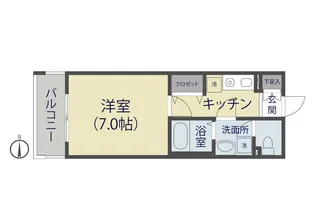 HF草加レジデンス【204号室】の間取り