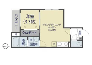 エスタディオ草加【3階】の間取り