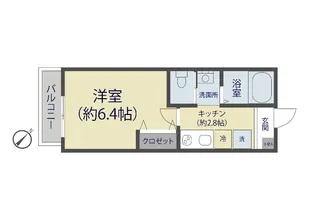 カーサピーノ【1階】の間取り