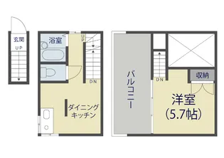 テアトロ草加【102号室】の間取り