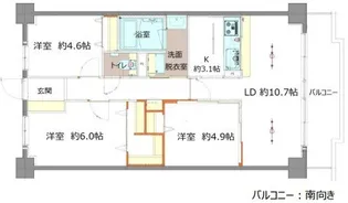 ピエール草加【3階】の間取り