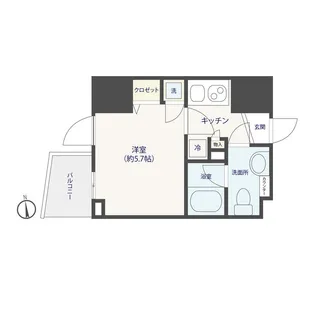 ライブコート草加【7階】の間取り