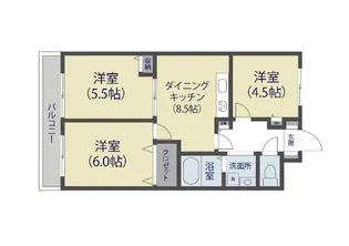 メゾン・ド・クール【403号室】の間取り