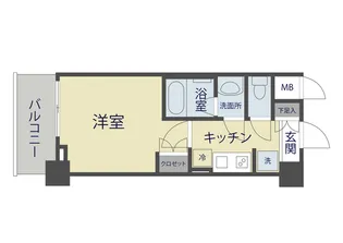 1Kの間取り画像