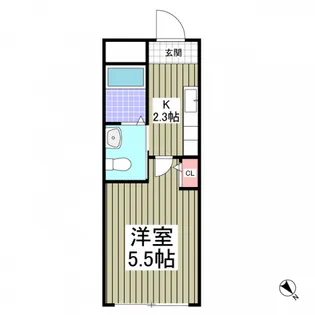 ドミール中島【1階】の間取り