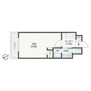 NK氷川マンション【8階】の間取り