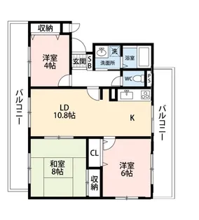 グランコート草加【3階】の間取り