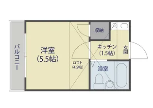 シティーリーフaki【2階】の間取り