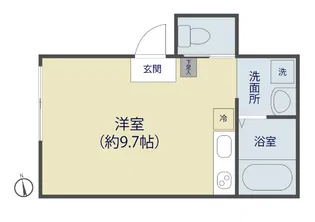 LATINA【303号室】の間取り