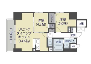 Evergarden【3階】の間取り