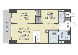 Evergarden【12階】の間取り