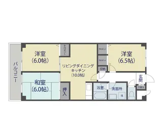 コスモポート草加【4階】の間取り