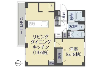 草加市新栄町住宅 4−2号棟【101号室】の間取り
