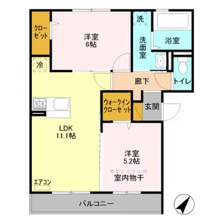 アネシスⅡ【3階】の間取り