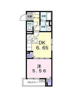 ロンファイブ【1階】の間取り