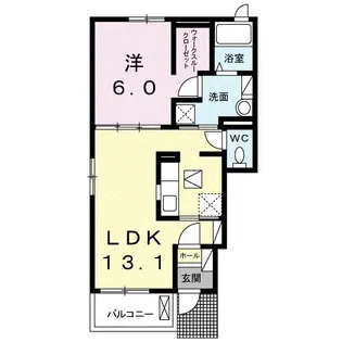 HIROⅡ【102号室】の間取り