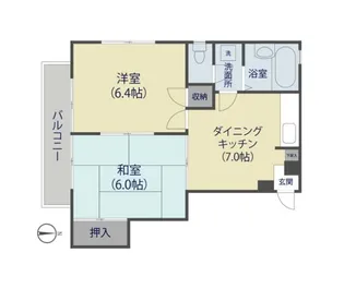 リバーサイドメゾンA【307号室】の間取り