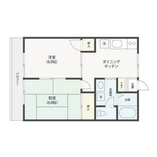 西町ユーハイム【2階】の間取り