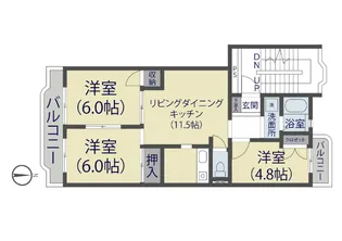 エクセル彩【2階】の間取り