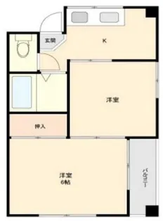 瀬崎ハイツ【3階】の間取り
