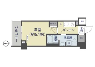 GENOVIA谷塚【3階】の間取り