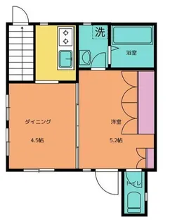 Mハウス【2号室】の間取り
