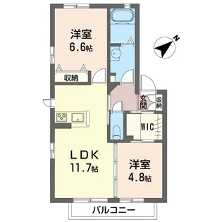 Place de plage 【101号室】の間取り