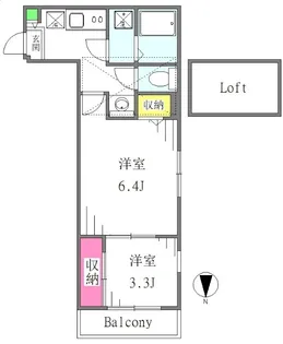 Best Stage Cabin氷川町【3階】の間取り