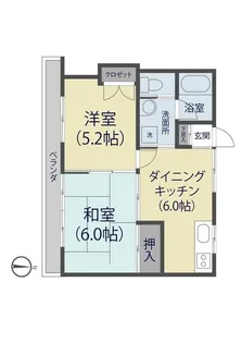 コーポビューティースカイ【2階】の間取り