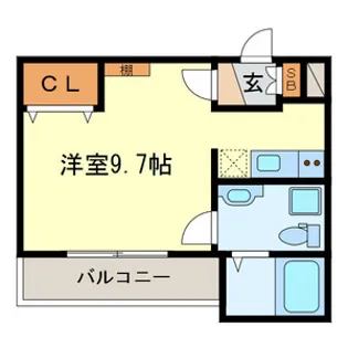 Chambre HidemiⅡ【4階】の間取り