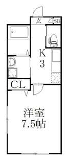 ルカ氷川【3階】の間取り