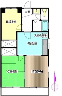 ブルーフェザーマンション【2階】の間取り