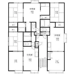 セラディール新発寒A【101号室】の間取り