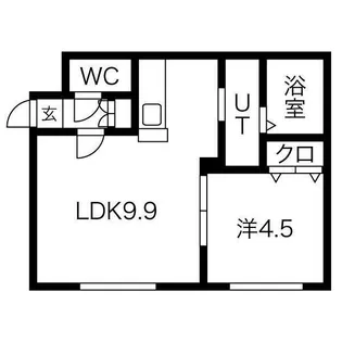 Dino 発寒南【4階】の間取り