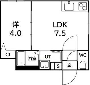 北海道札幌市西区発寒四条6丁目【マンション】の間取り