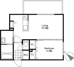LIISA琴似【1階】の間取り