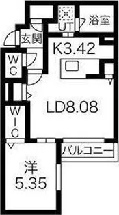 コローレ宮の沢【5階】の間取り