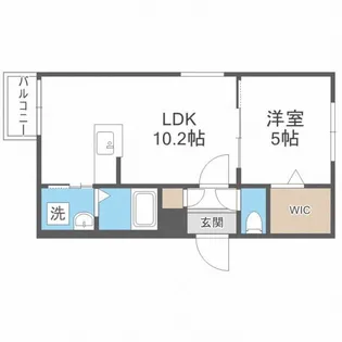 R・clement【4階】の間取り