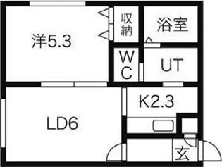 リースペース山の手【3階】の間取り