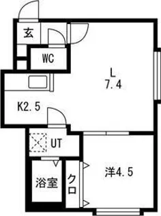 アウルの杜宮の沢【3階】の間取り