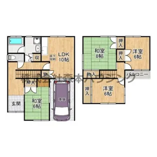 大阪府枚方市茄子作3丁目【一戸建】の間取り