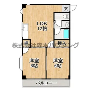 シャトーレジデント寝屋【 206号室】の間取り